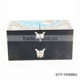 High End Mother of Pearl Velvet Jewellery Boxes With Lock and Drawer thumbnail-3