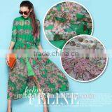 Custom Made Silk Chiffon Floral Printed Fabric