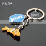 3D Mini Clownfish Shaped Customized Printing Logo Color Painting Metal Fish Keychain thumbnail-2