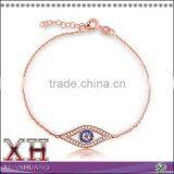 Turkish Jewerly 925 Sterling Silver Evil Eye Bracelet thumbnail-1