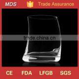 New Products Glassware, Novelty Designed Oval Curved Whisky Glass thumbnail-1