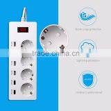 4 Outlets 6 Usb Smart Extention Socket for IPhone6 6S IPad Mini LG Samsung Galaxy HTC Nexus thumbnail-2