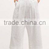 White off Shoulder Hollow Out Stylish Womens Jumpsuit thumbnail-2