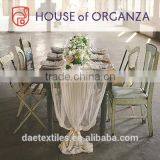 2015 Sewn Edge Organza Table Runners, High Quality Organza Table Runner thumbnail-2