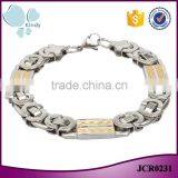 Factory Latest Design Punk Style Permanent Men Bracelet Stainless Steel Jewelry Most Popular Supplier's Choice thumbnail-1