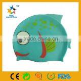 Colorful Silicone Swim Cap for Men Women/keep Long Hair Dry,swim Caps Print,silicone Vacuum Caps thumbnail-1