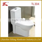 Teliang Good Quality Fashion Design Export Standard White Brighten Glaze Bathroom WC Toilet