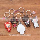 New Cartoon Soft PVC Car Keychain Silicone Key Chain