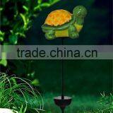 Outdoor Ceramic Tortoise Shape Solar Led Garden Lights Decorative