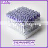 CE and ISO Approved Purple Cap EDTA K2 K3 Medical and Lab Vacutainers Tubes thumbnail-1