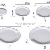 High Heat Ceramic Glass Various Size White Oval Fish Plate Dish for Restaurant Hotel Home thumbnail-4