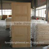 Unfinished Interior Room Modern Design Oak Veneered Wood Panel Door Design thumbnail-4
