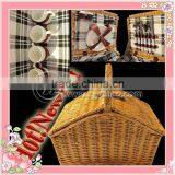 Promotional Natural Wicker Picnic Box 4 Persons for Christmas thumbnail-1