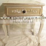 Silver French Louis Nightstand - Bedside Table Furniture - Indonesia Furniture
