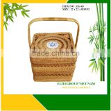 Handmade high quality rattan box tea.
