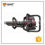 High efficient gasoline powered impact wrench with two cycle engine