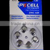 2016 1.4V Hearing Aid Battery A312 Zinc Air Button Cell PR41
