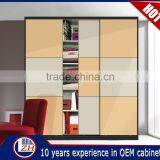 Top Selling Veneer Bedroom Wardrobe Sliding Door System Designs thumbnail-1