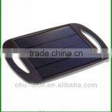 5V 500mA Li-ion Polymer Solar Power Charger w/ Stand - Black
