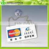 DDB-0044 Trade Assurance Shenzhen Factory Wholesale SGS Test Hanging Acrylic Open Sign