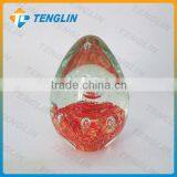 Handblown Glass Egg Paperweight for Home Decoration thumbnail-1