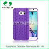 Mobile Phone Cases Supplier 6 Colors TPU Tire Pattern Finish Back Case Cover for Samsung Galaxy S6 / S6 Edge thumbnail-1