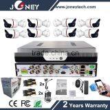1080p AHD DVR 8ch Channel DVR Kit System With 8 Pcs 1.3mp AHD Camera