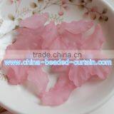 Hot Sale 15*24mm Transparent Frosted Leaves Shaped Acrylic Beads Plastic Pendants for Craft Making thumbnail-2