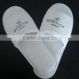 Open Toe Cotton Velour Hotel Washable Slipper thumbnail-1