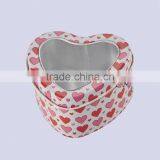 China Wholesale Fashion Heart Shaped Metal Box for Jewelry Box