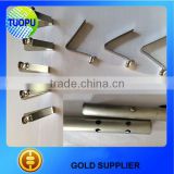 Tuopu hardware wholesale 65Mn flat spring clip,high quality large angle spring clip for tube