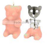 Customized Yellow Color Home Decorative Shaped Gummi Bear Candle thumbnail-1