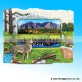 Wolf Resin Stone Finish Picture / Photo Frame - Animals Collection thumbnail-1
