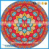 Large Round Donut Beach Towel Cotton Print For Stand by Custom thumbnail-4