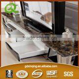 Popular Morden Stainless Steel Marble TV Stand for E378 thumbnail-3