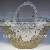 Natural Seagrass Handmade Fashion Beach Shoulder Bag thumbnail-1
