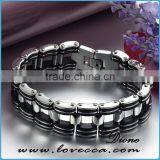 Latest 316L Stainless Steel Bracelet Mens Bike Motorcycle Chain Bracelet thumbnail-2