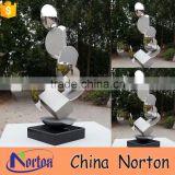 large stainless steel sculpture for business decoration NTS-594X