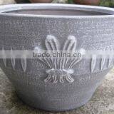Indoor Wash Vase - Indoor Pottery With Round Rim and Pattern Outside thumbnail-1