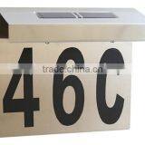 Stainless Steel Solar Led Address Light,house Number Plate thumbnail-2