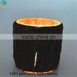 Glass Candle Votives With Wood Cover thumbnail-2