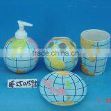 Special Kids Ceramic Bathroom Accessory Sets With Map thumbnail-1