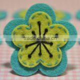 High Quality Polyester Felt Artificial Flower Craft Wholesale Factory China Brooch Hair Decor Design Manufacturer in China OEM thumbnail-1