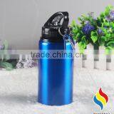 500ml Wide Mouth Sports Aluminum Bottle With Carabiner thumbnail-2