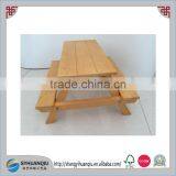 Small and Cheap Pine Wood Outdoor BBQ Folding Wooden Picnic Table thumbnail-1