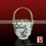 Special Design Excellent Quality Handmade Ceramic Fruit Basket for Home Usage thumbnail-3