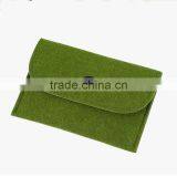 Best Selling Eco-friendly Plain Green Handmade Flower Decoration Felt Purse thumbnail-1
