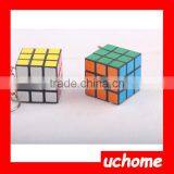 UCHOME Yiwu Factory Colorful Custom Souvenir Magic Cube Keychain thumbnail-3