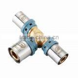 STAINLESS SLEEVE BRASS REDUCING TEE