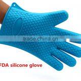 China Kitchen Cooking Oven Silicone Heat Resistant BBQ Gloves thumbnail-1